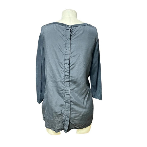 COS Black Silk Button Back Lightweight Knit Sweater Size Small‎ - Picture 5 of 9